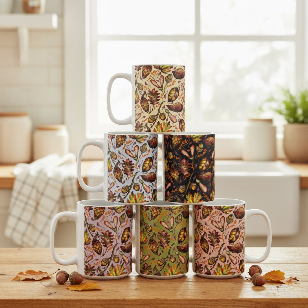 AUTUMN TREASURES CERAMIC MUG