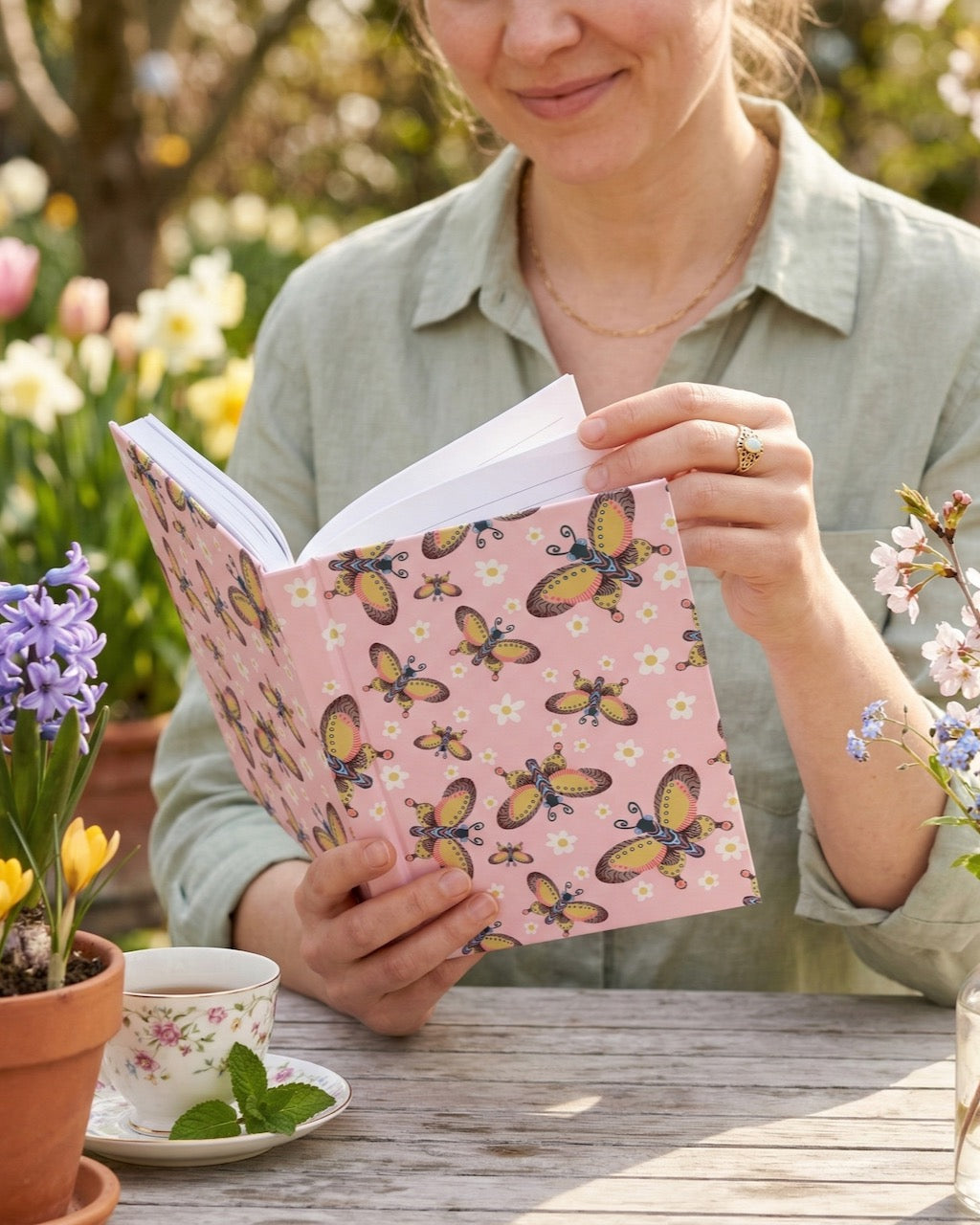 BUTTERFLY WHIMSY HARDCOVER MATTE NOTEBOOK