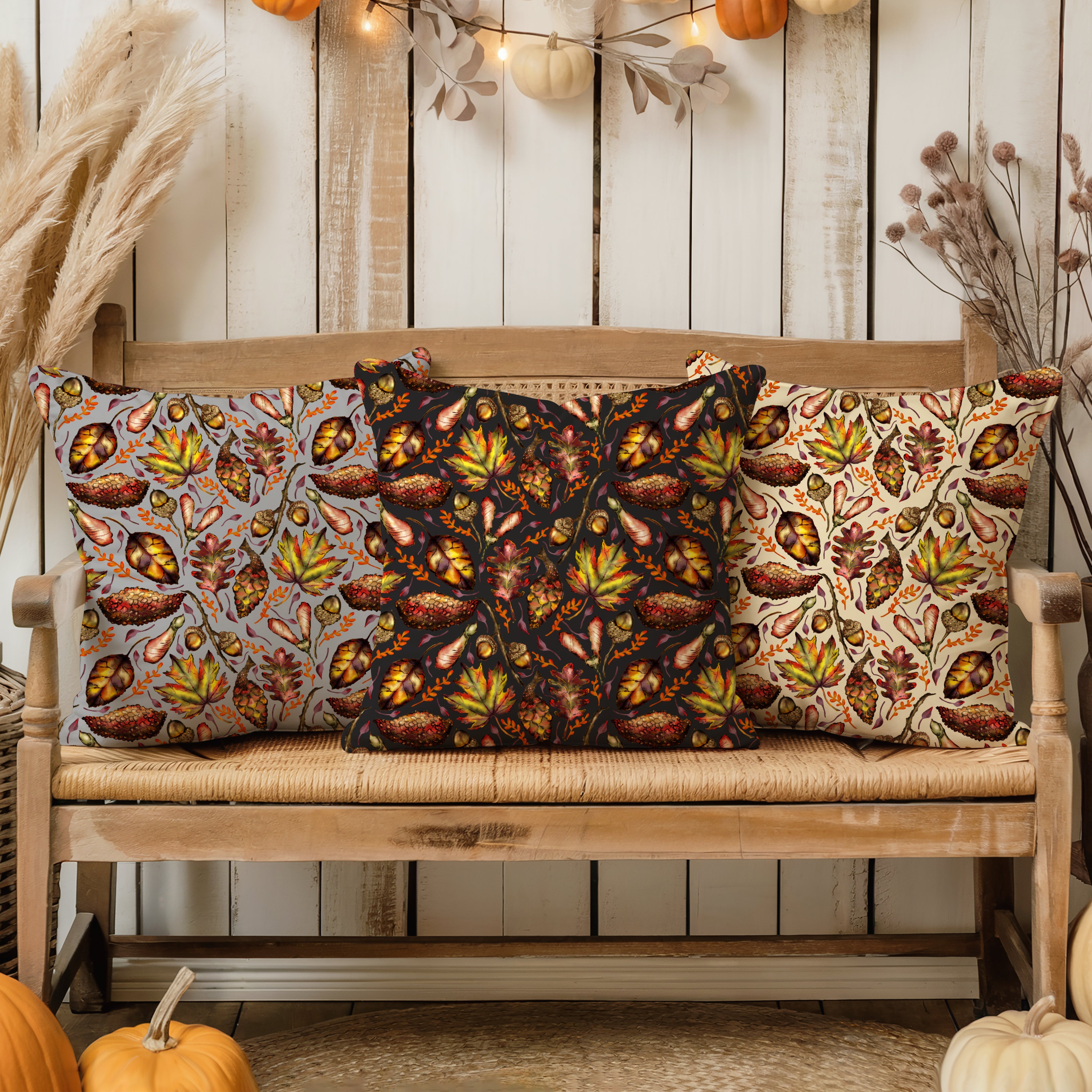 AUTUMN TREASURES THROW PILLOWS