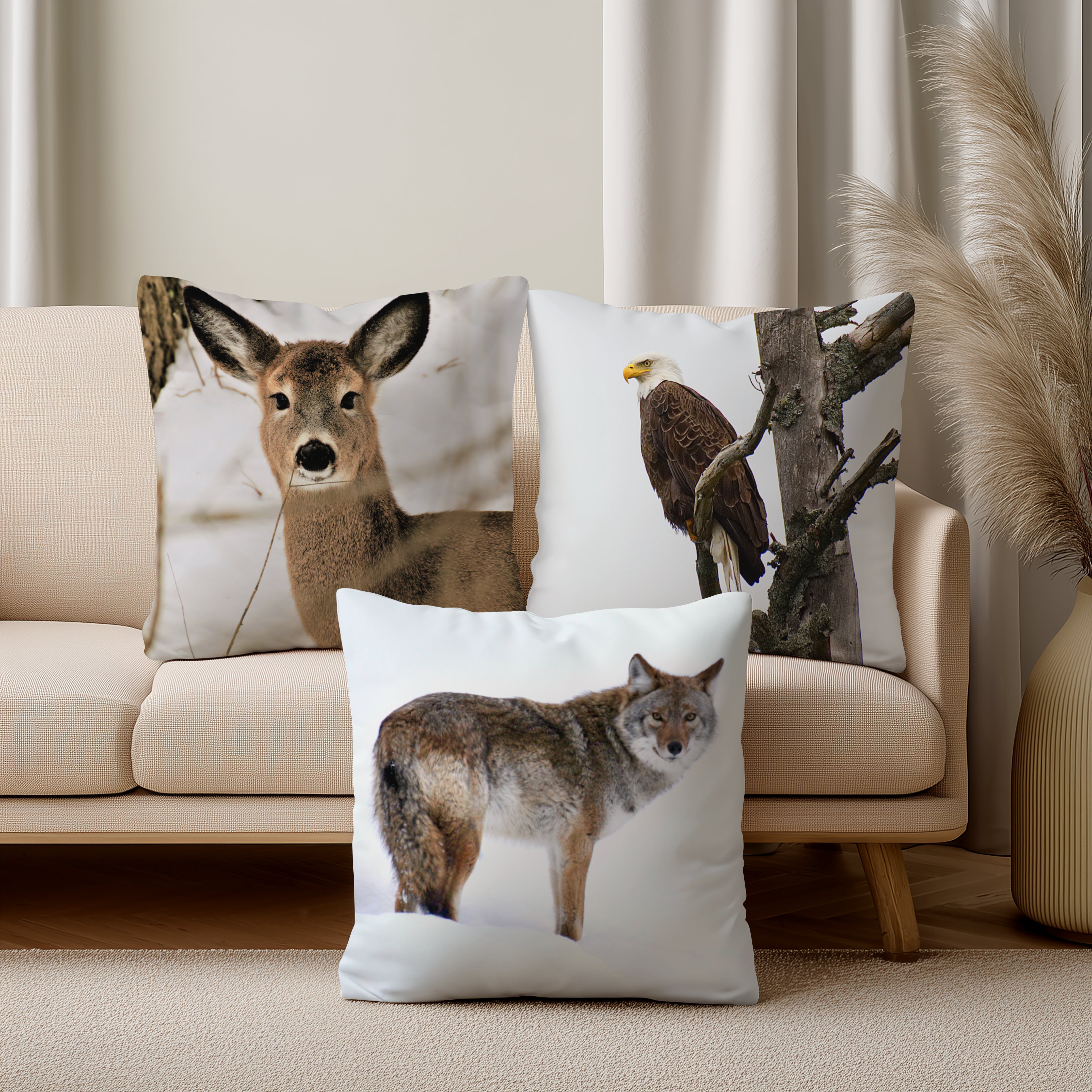 WILD BY NATURE THROW PILLOWS