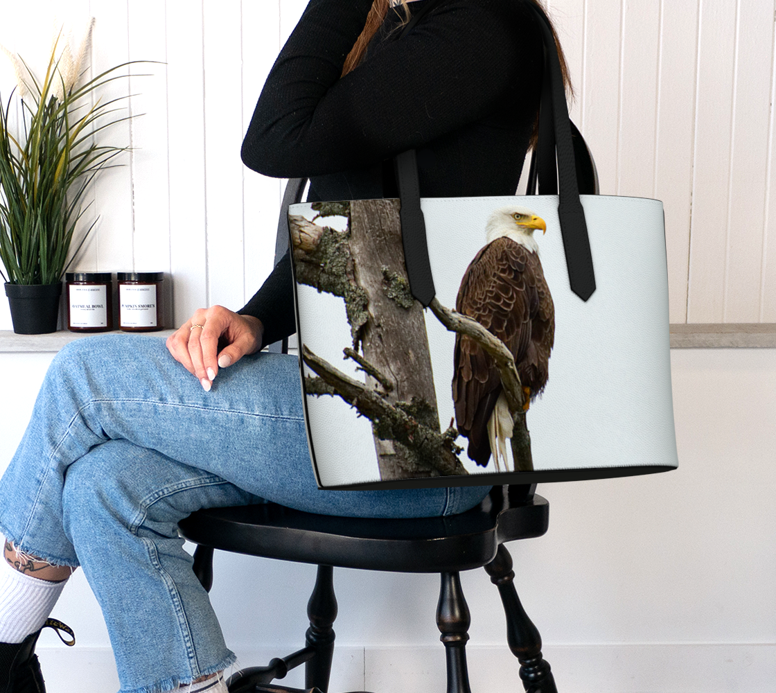WILD BY NATURE VEGAN LEATHER TOTE BAG