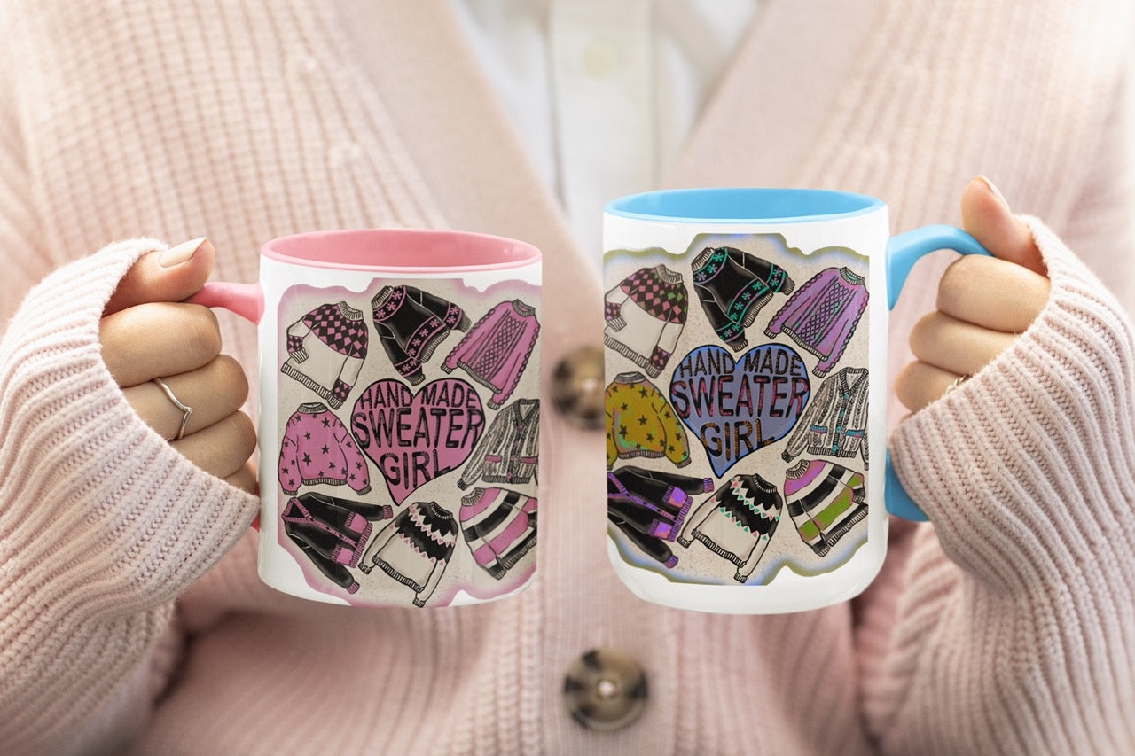 SWEATER GIRL ACCENT MUG