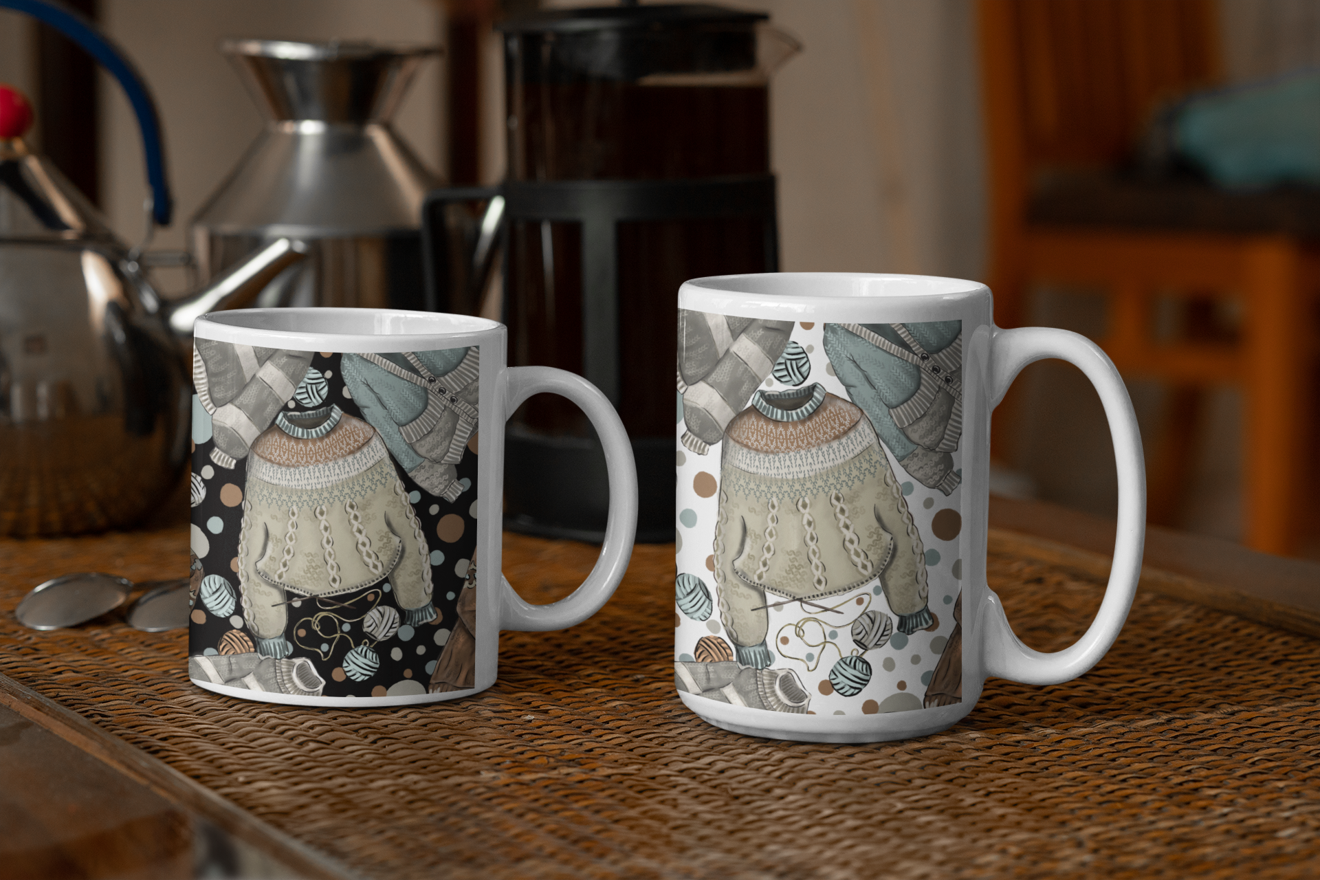 SWEATERS & YARN CERAMIC MUG