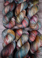 Pastel rainbow coloured hand dyed yarn.