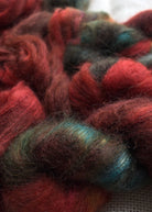 hand dyed mohair lace yarn colour rainbow trout