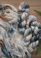 Hand dyed merino and cashmere blend yarn.