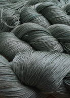 Light green alpaca lace yarn hand dyed.