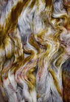 Yellow and brown speckled hand dyed  merino lace yarn.