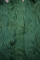 Green hand dyed wool yarn.